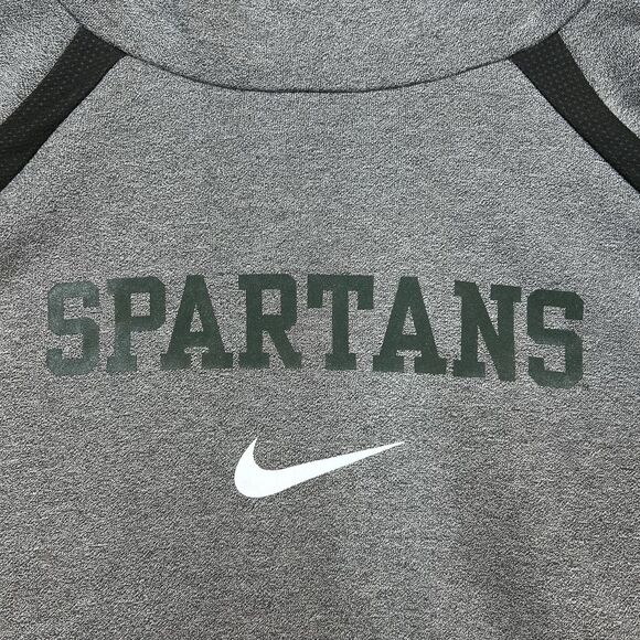 Nike High Neck Hoodie Size XXL Women's Dri Fit Michigan State Spartans Pullover - Picture 2 of 8